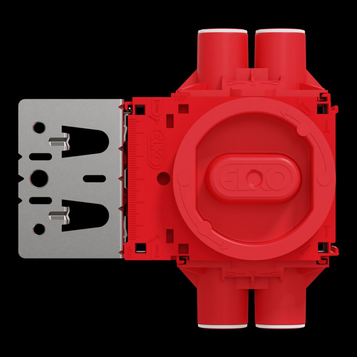 Apparatdosa Elko Flexi+ Infälld med Större Volym och Regelfäste