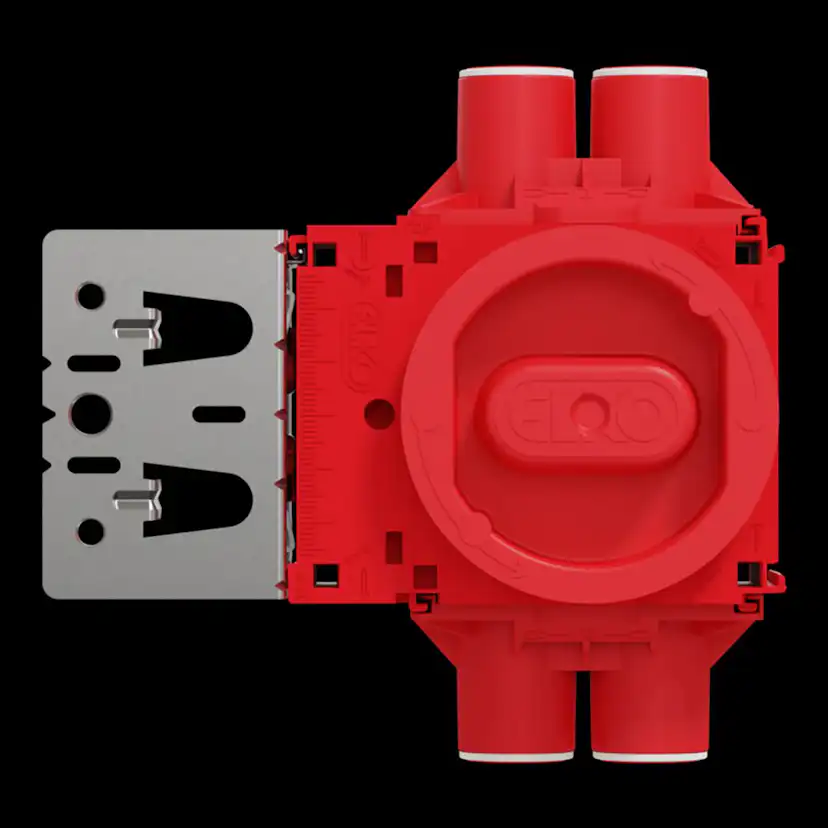Apparatdosa Elko Flexi+ Infälld med Större Volym och Regelfäste