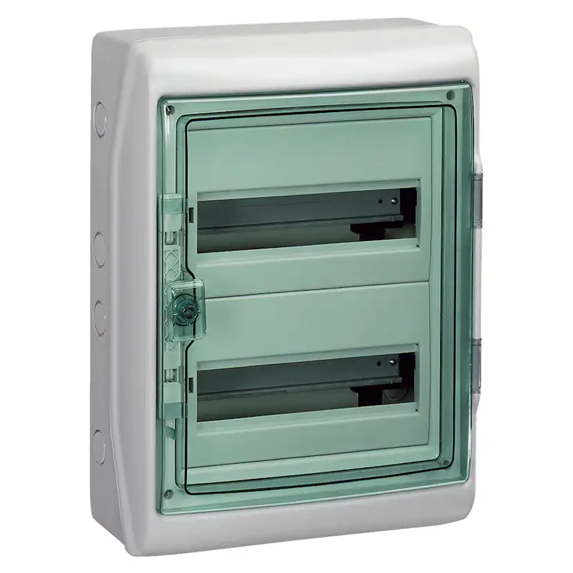 Normkapsling Schneider Electric Mureva Utanpåliggande 2 × 12 Moduler IP65