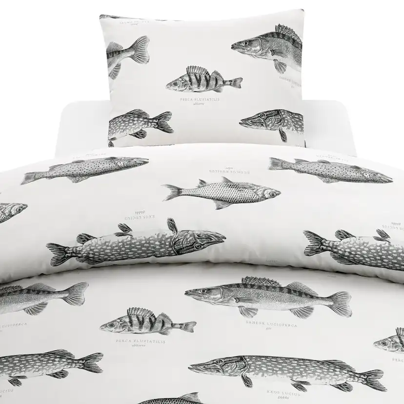 Påslakanset Borganäs of Sweden Fiske Enkelsäng