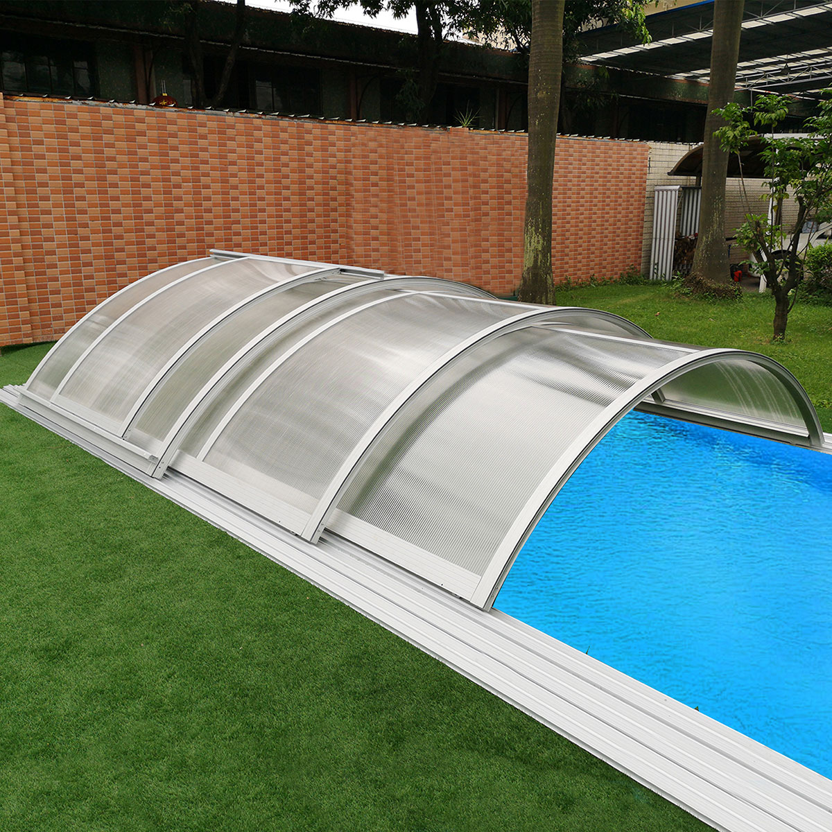 Pooltak Metalcraft 3x6m 4 mm Klar Kanalplast Silver