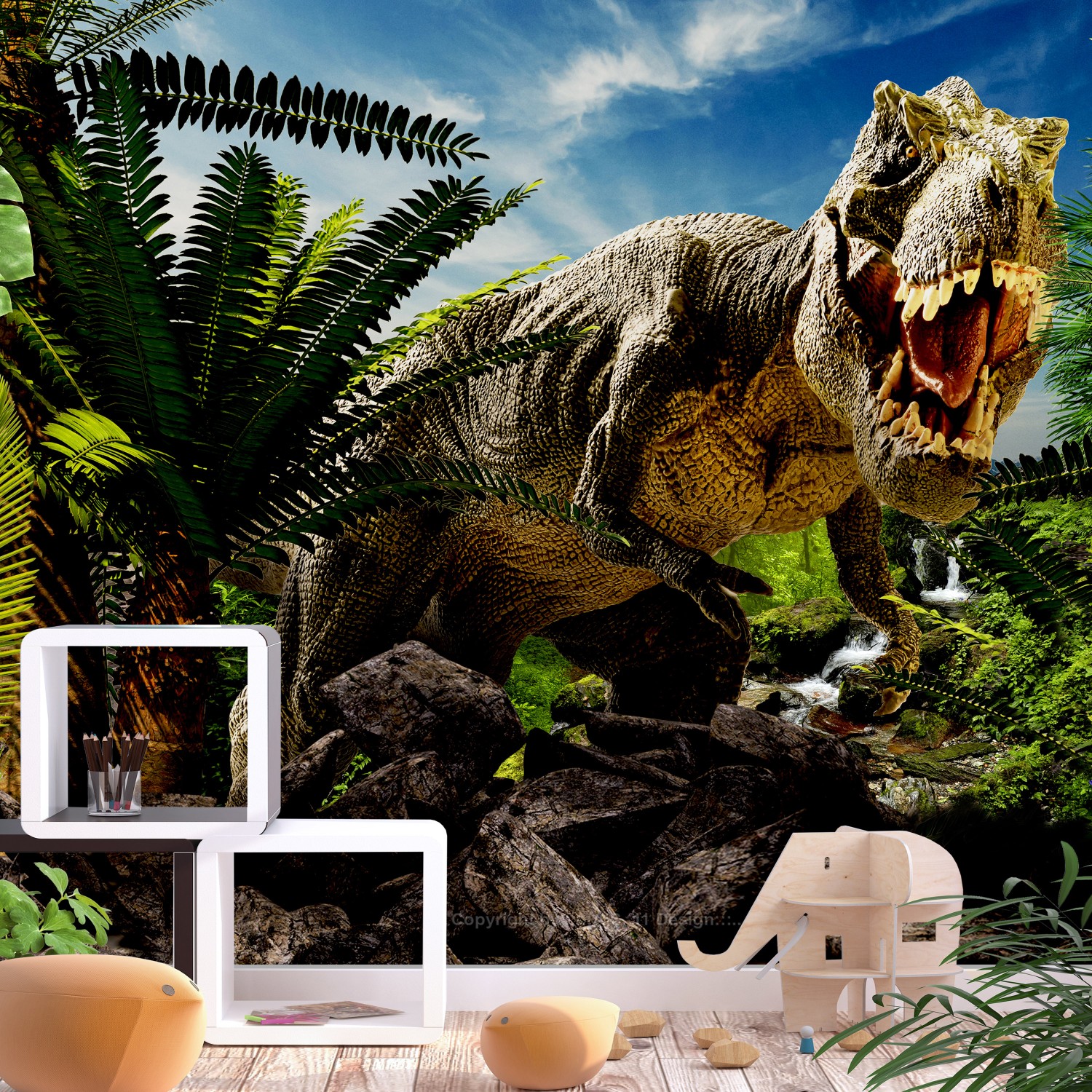 Fototapet Arkiio Angry Tyrannosaur