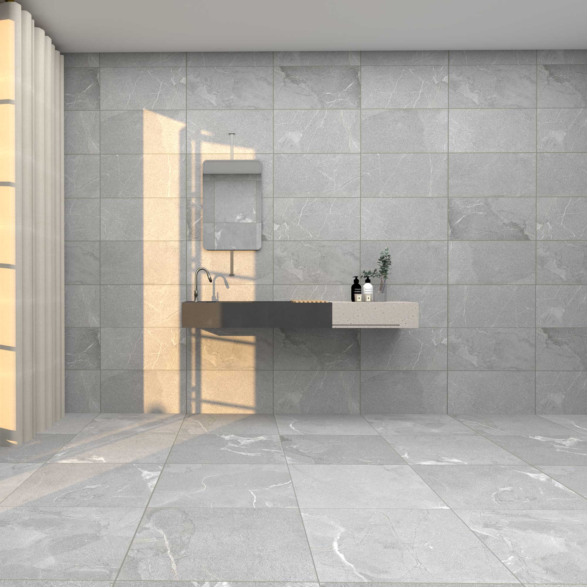 Klinker Coem Ceramiche Mea Lapis Grigio Grå Scuro 30x60 cm