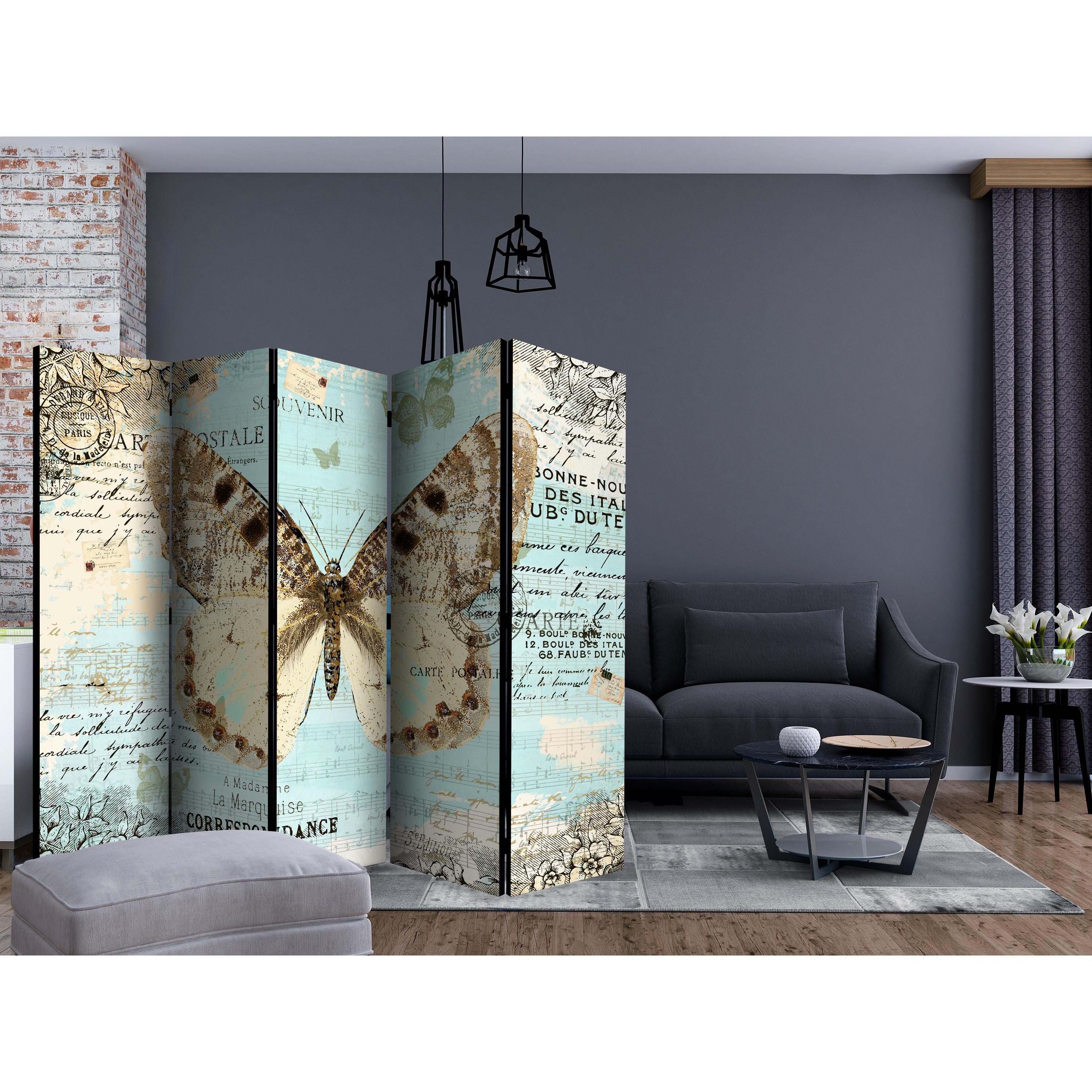 Rumsavdelare Arkiio Postcard with Butterfly II 225x172 cm