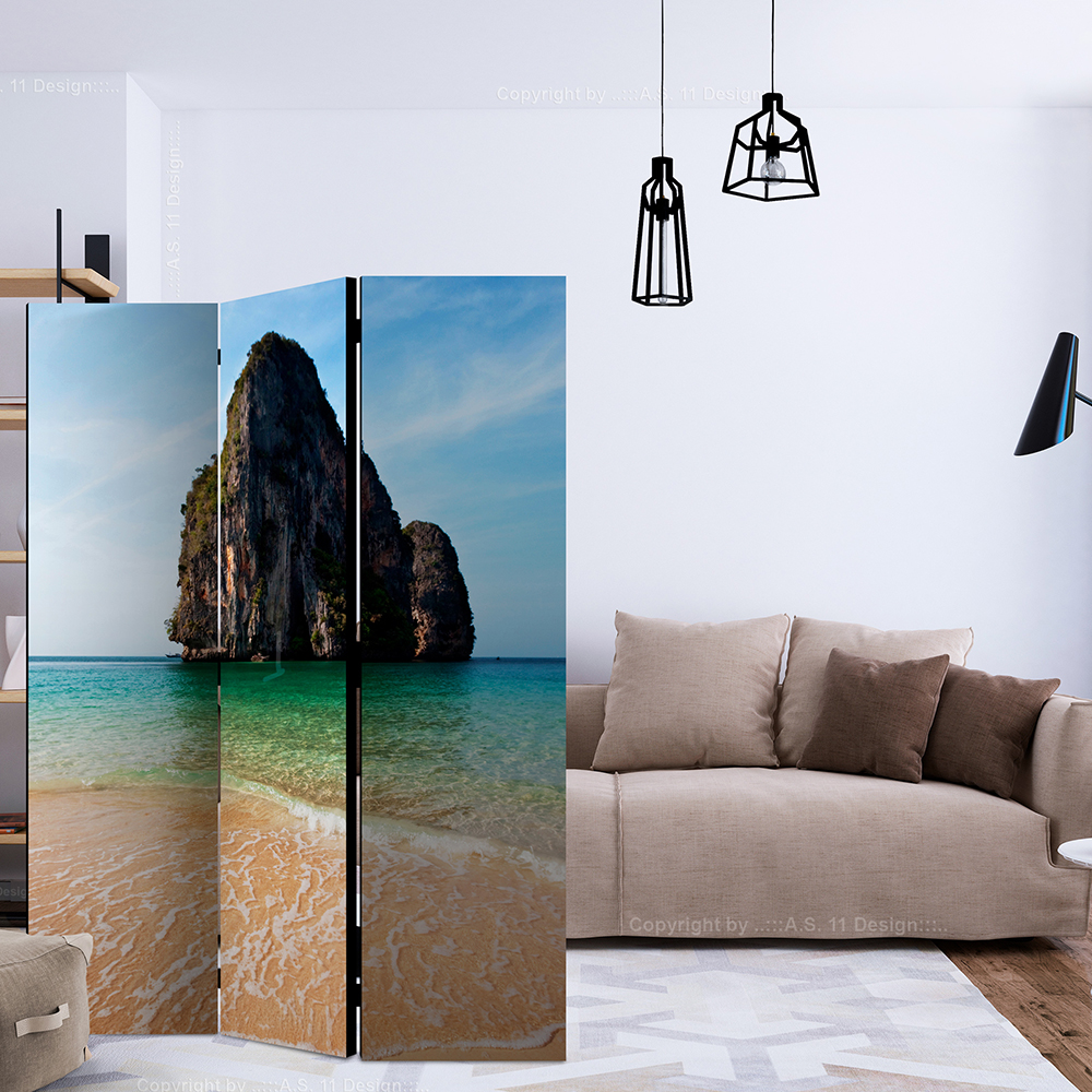 Rumsavdelare Arkiio Rock Formation By Shoreline Andaman Sea Thailand 135x172 cm