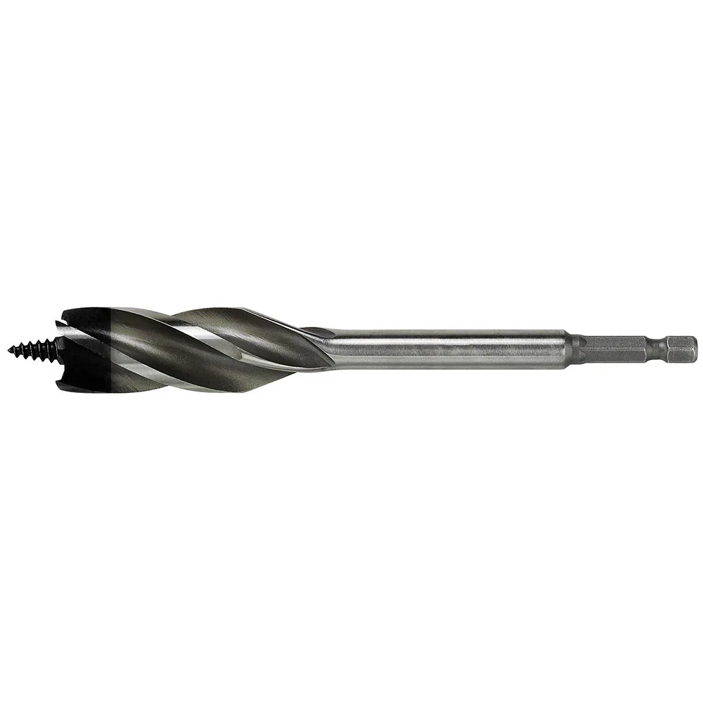 Träspiralborr Luna Tools HSS med fyra sidoskär - 1/4"-sexkantsfäste