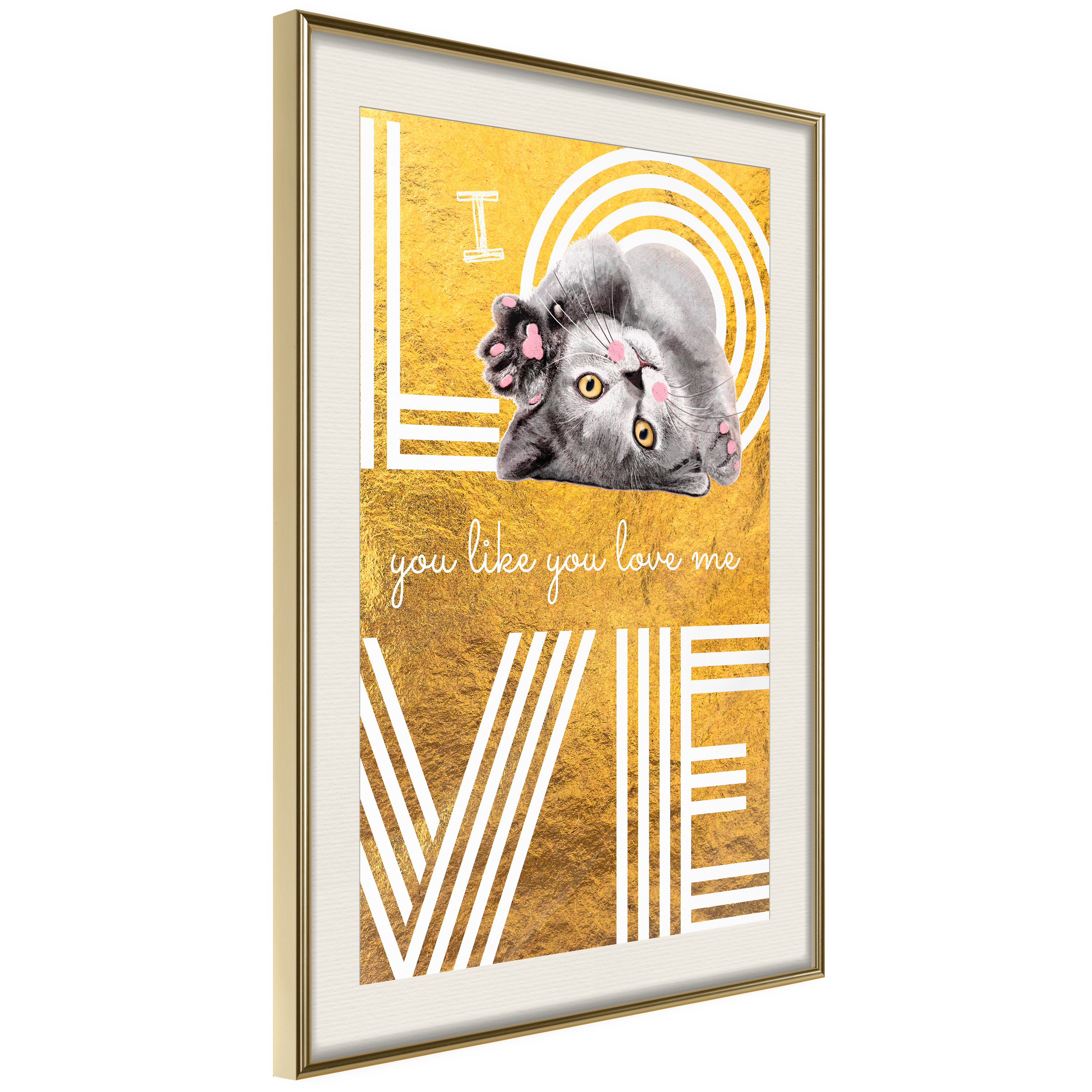 Poster Artgeist Affisch I Love You like You Love Me