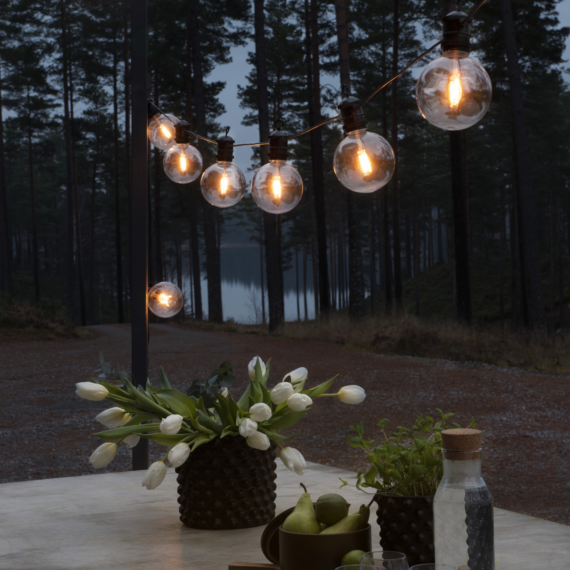 Startset Gnosjö Konstsmide E27 10 amber LED