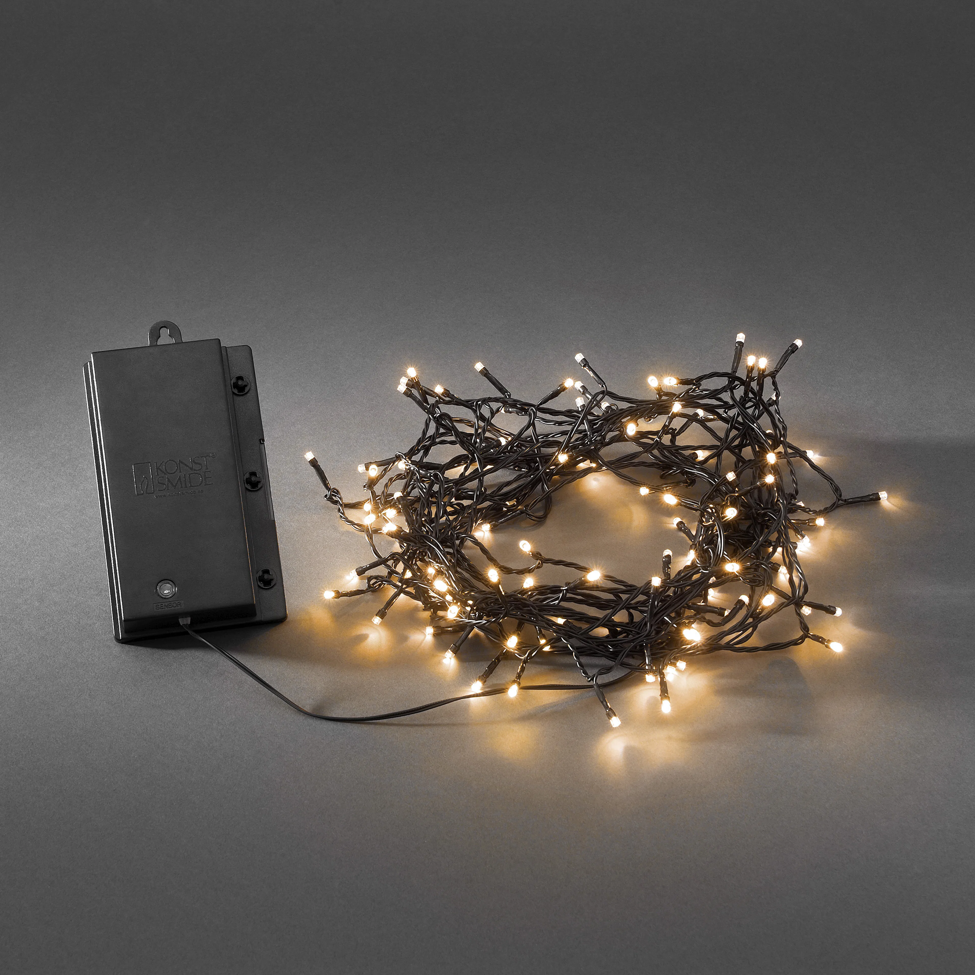 Ljusslinga Gnosjö Konstsmide Amber LED Svart kabel