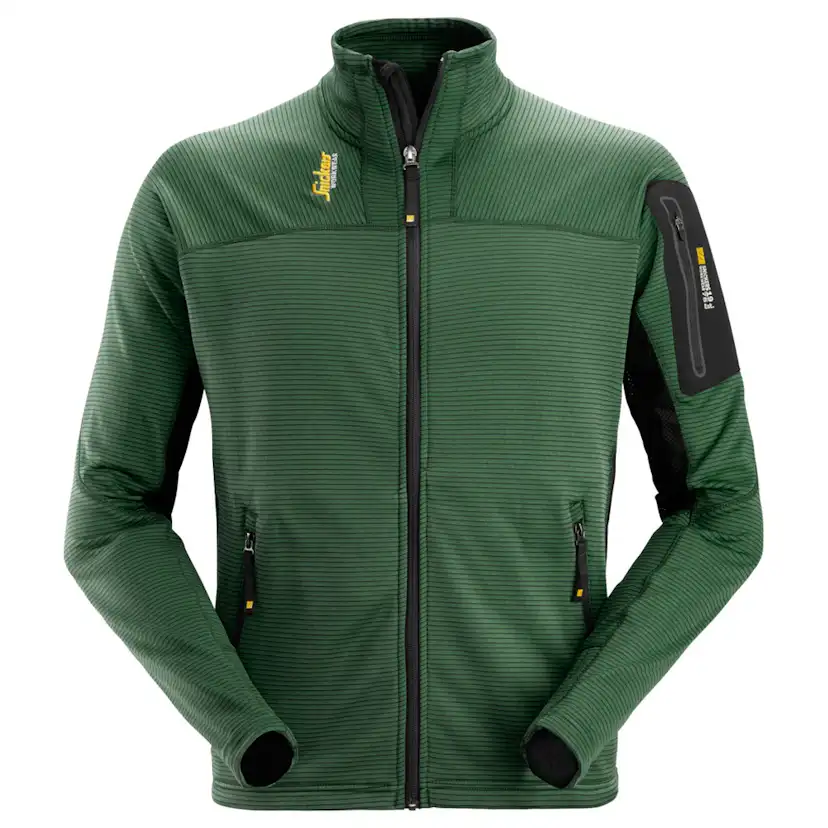 Tröja Snickers Workwear Zip BM Microfl