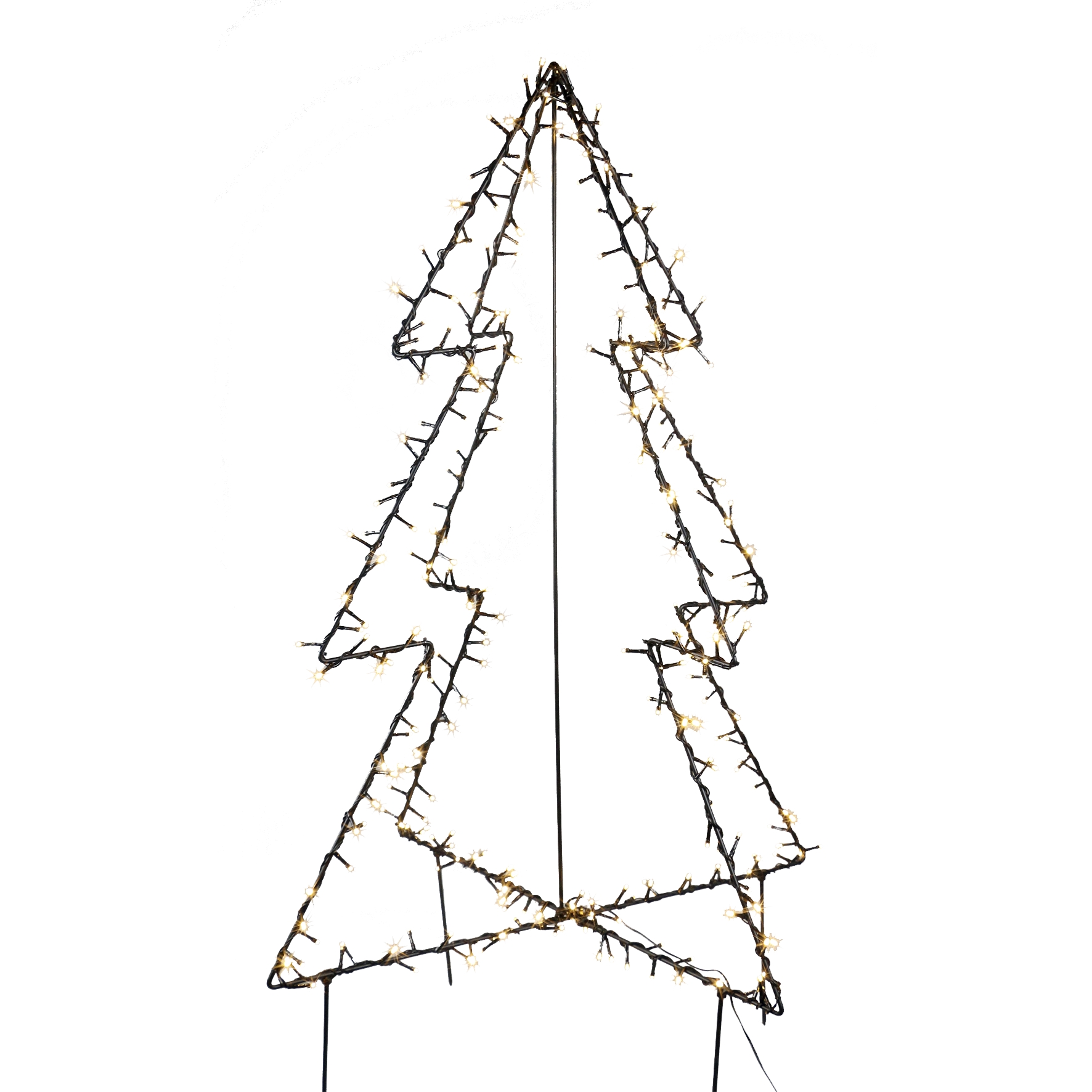 Metaljulgran Nordic Winter 120 cm med 130 st LED-Lampor