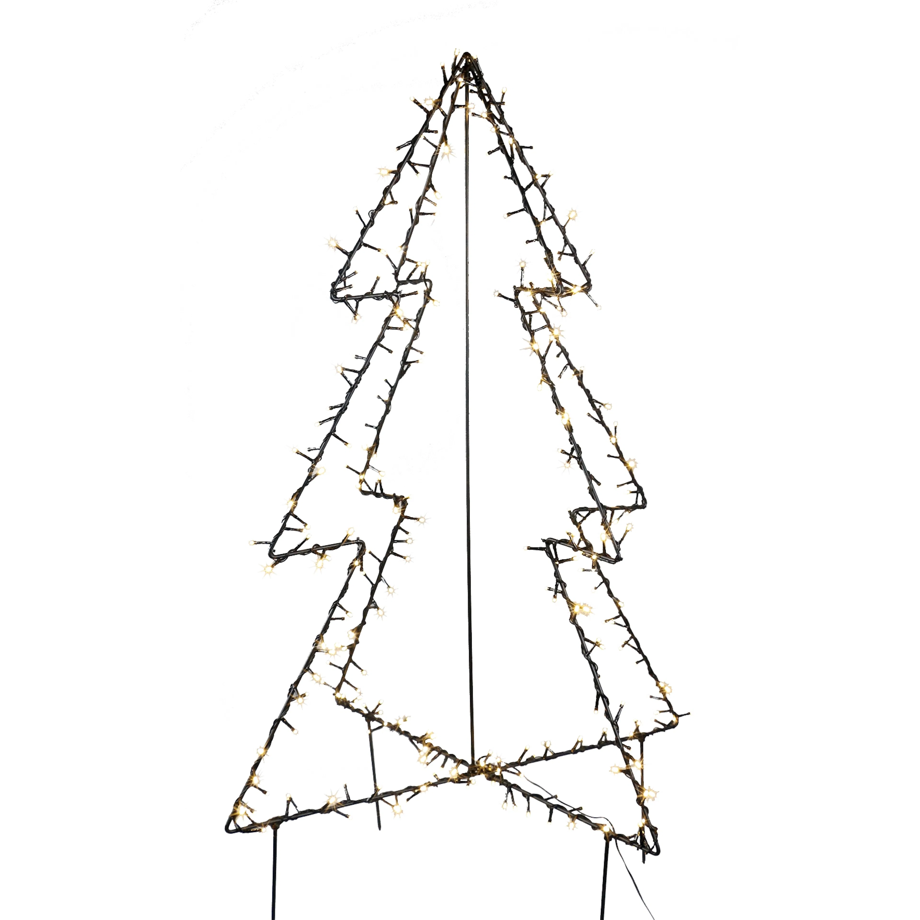 Metaljulgran Nordic Winter 120 cm med 130 st LED-Lampor