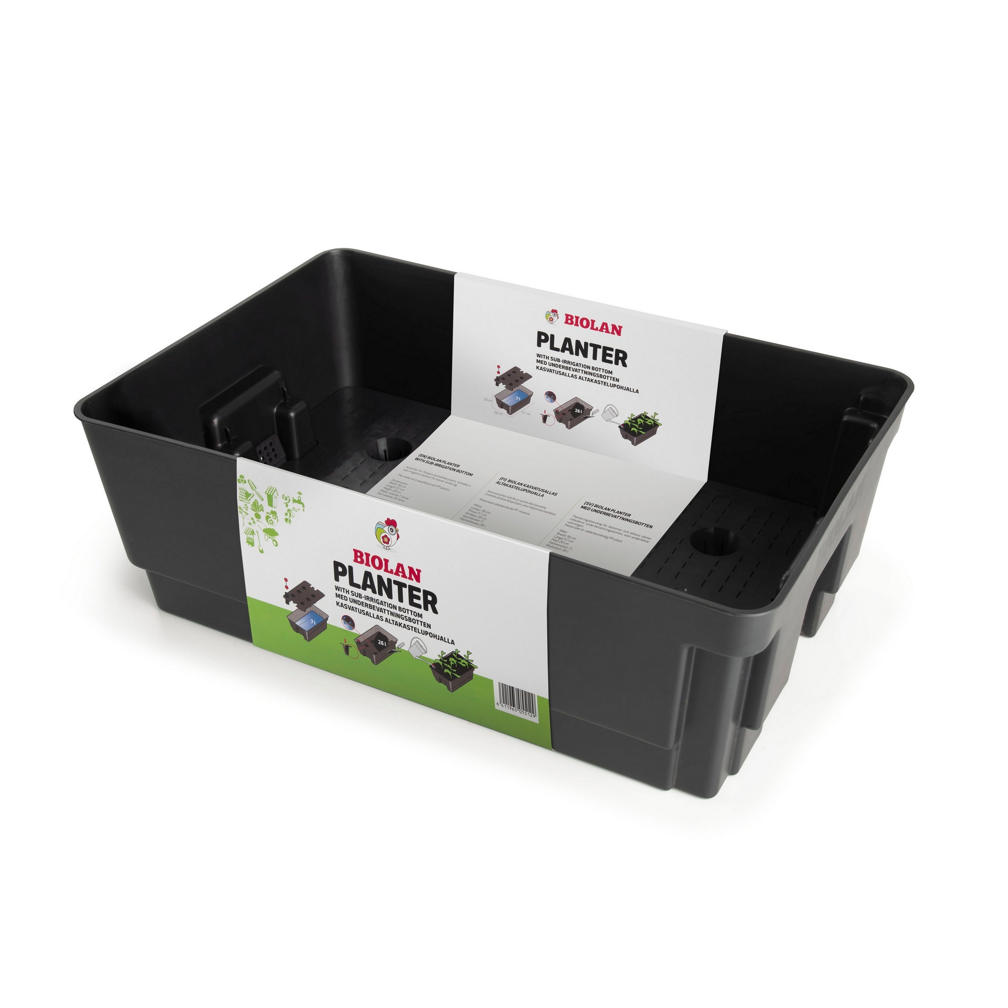 Odlingslåda Biolan med Underbevattning & Livsmedelklassad PP-plast, Självbevattnande