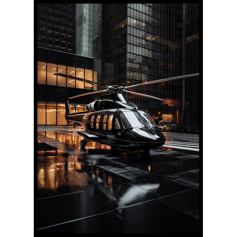 Poster Gallerix Helicopter Street View No1
