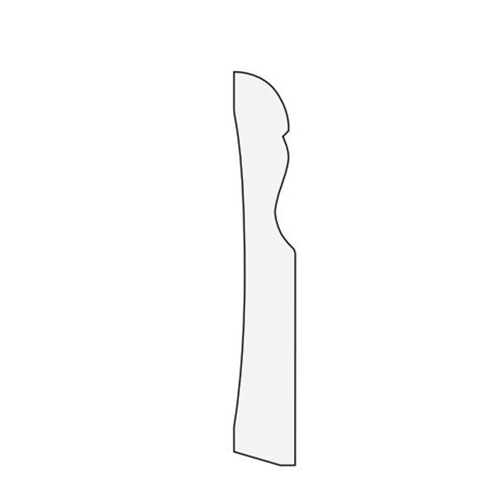 Golvlist Dalalist Sockel nr 6 Piteå furu vit 15x95 mm