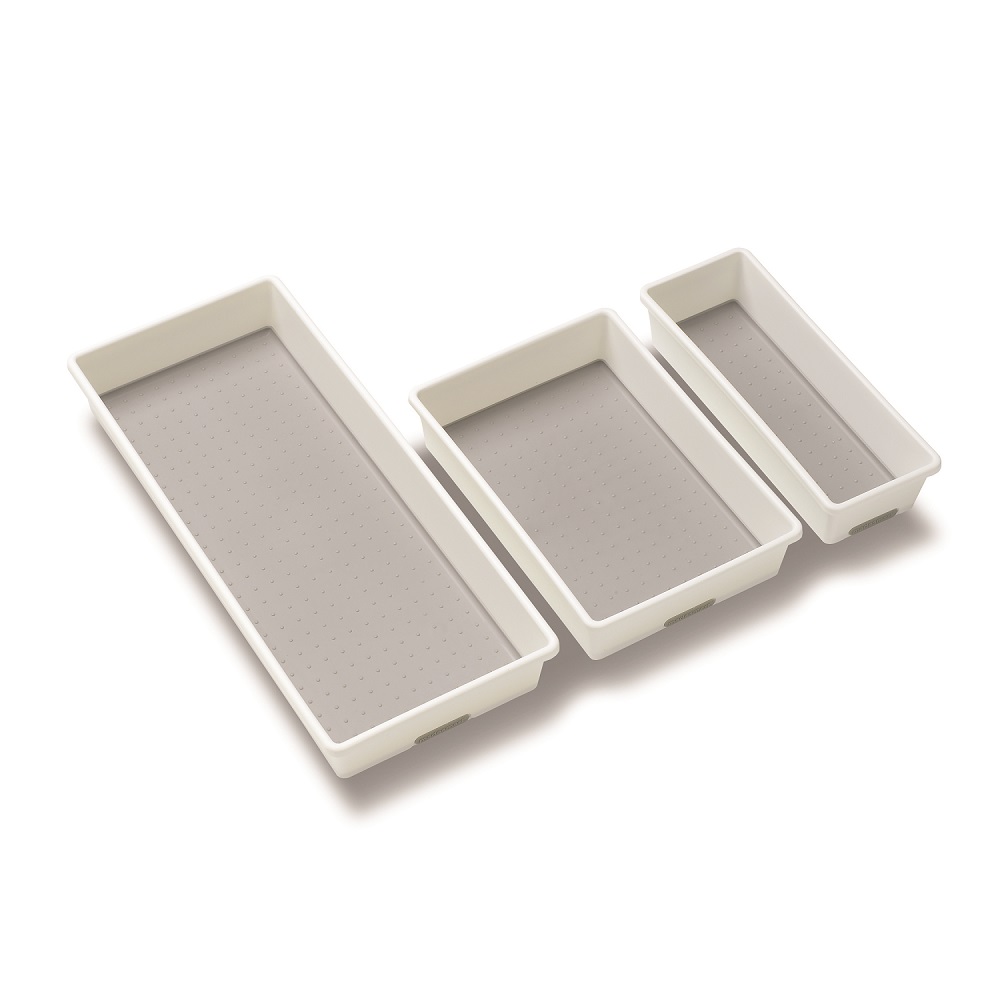 Korgset Madesmart 3 pack till Kökslåda Vit