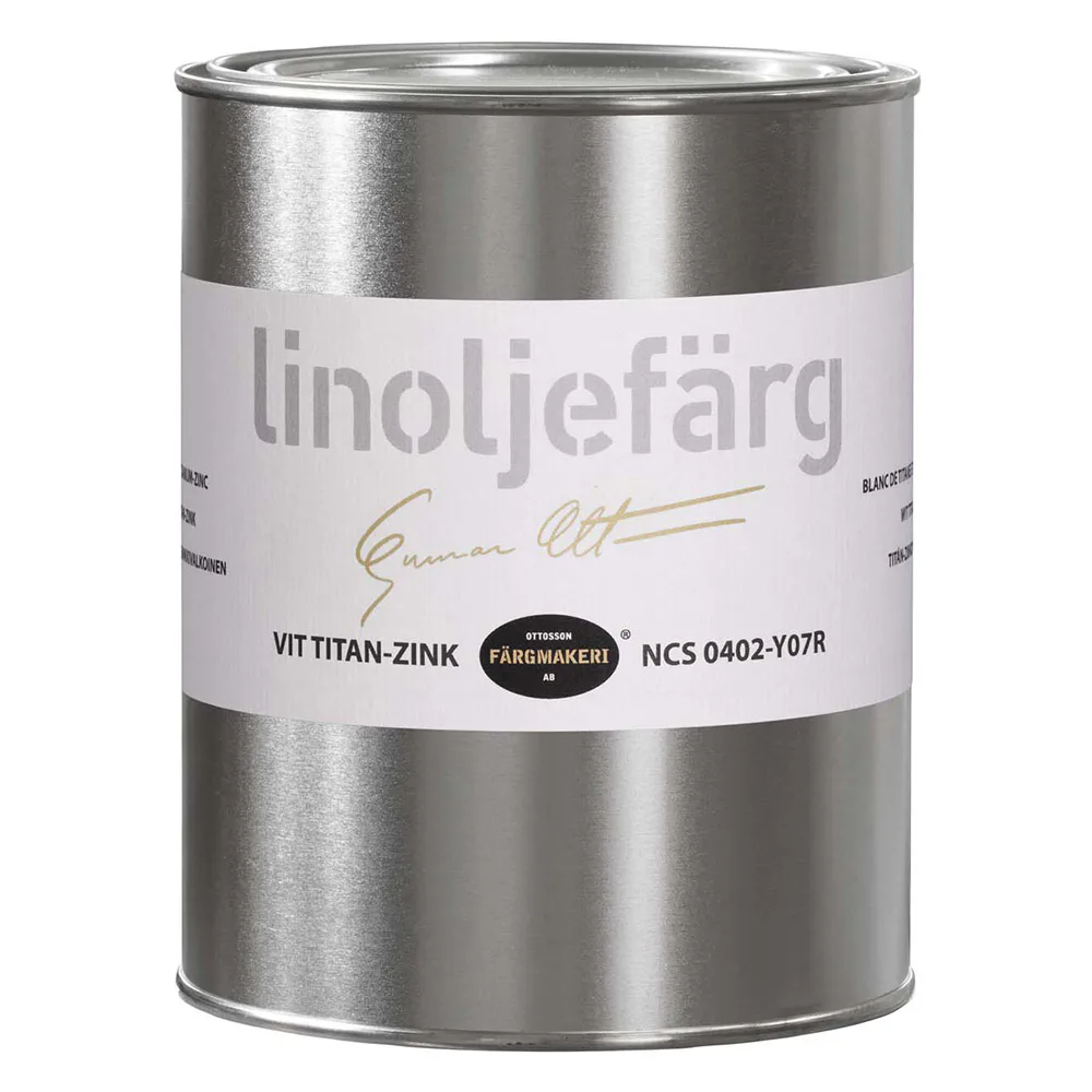 Linoljefärg Ottosson Vit Titan-Zink