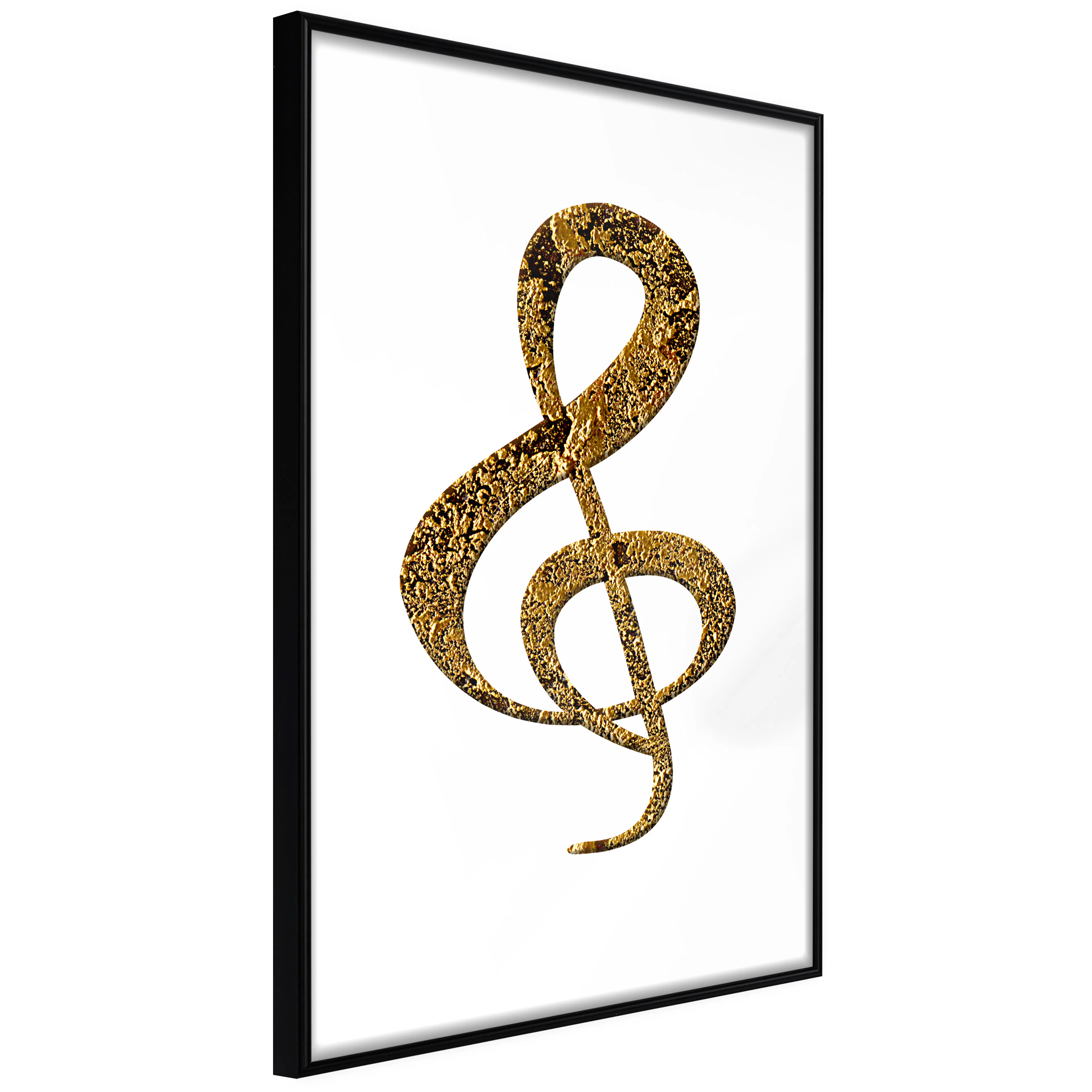 Affisch - Treble Clef [Poster] 40x60 Svart ram, 40x60 cm