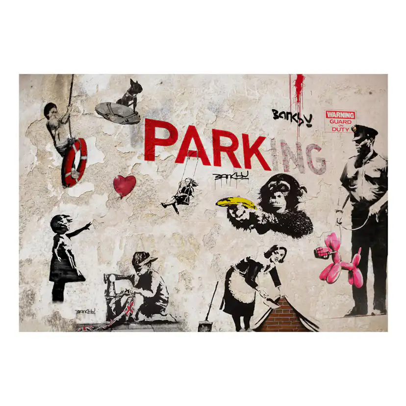 Fototapet Arkiio Banksy Graffiti Collage