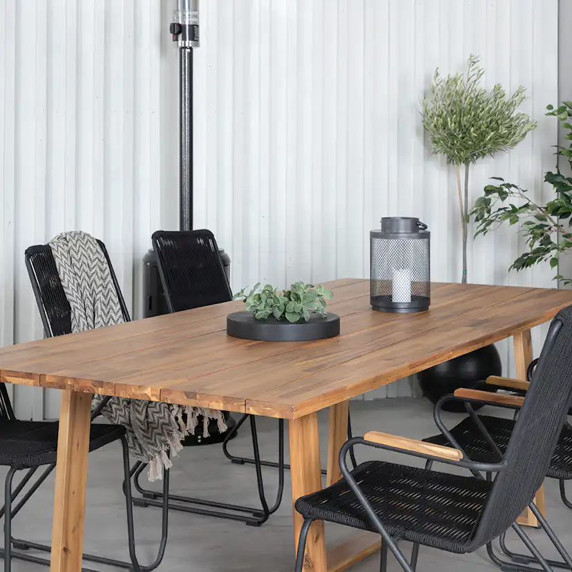 Matgrupp Utomhus Venture Home Plarra med 6 Billy KarmTrädgårdsstolar