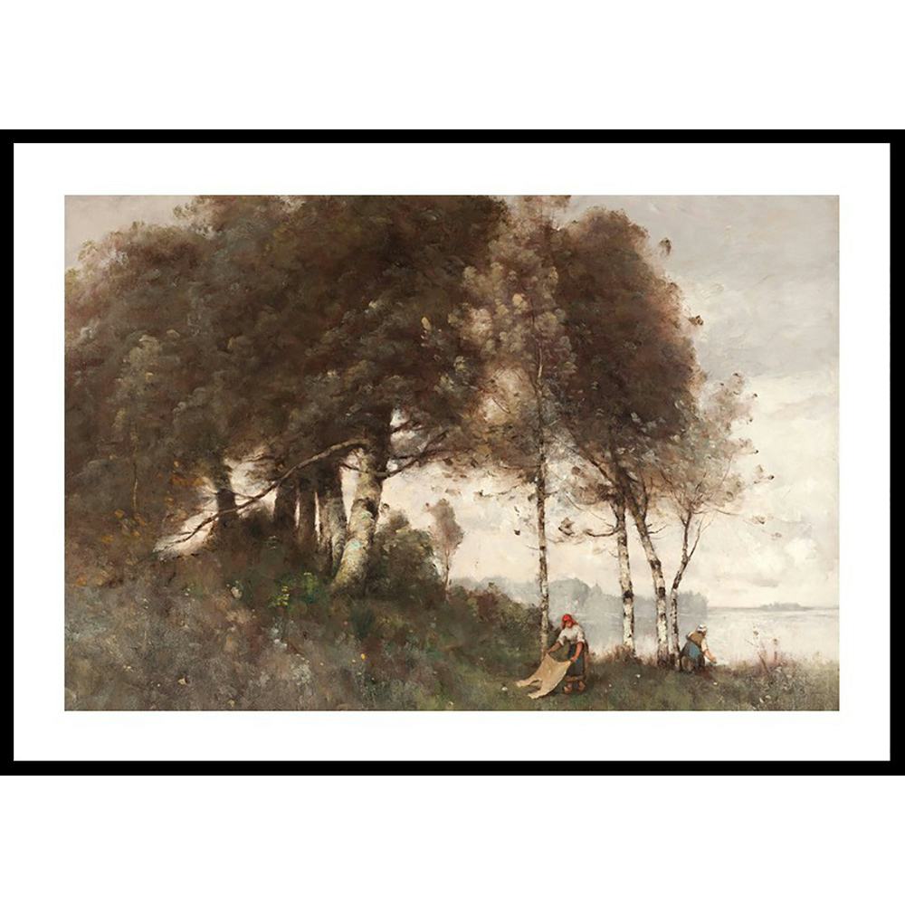 Poster Gallerix Paysage Aux Lavandières By Paul Trouillebert