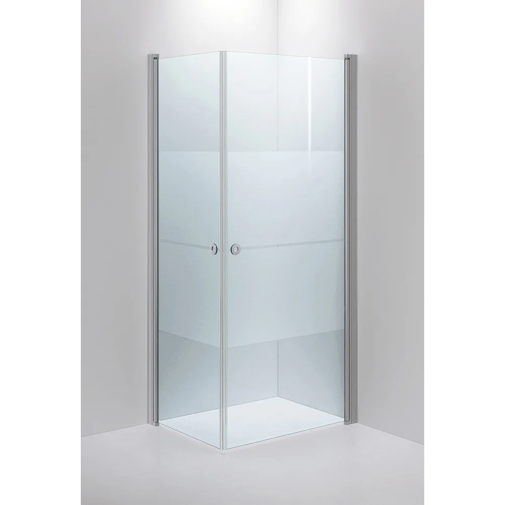 INR LINC Angel Strimma Profil Matt 70x900 Grepp Cirkel mattb 700x900 mm, Mönstrat Glas, Matt Aluminium