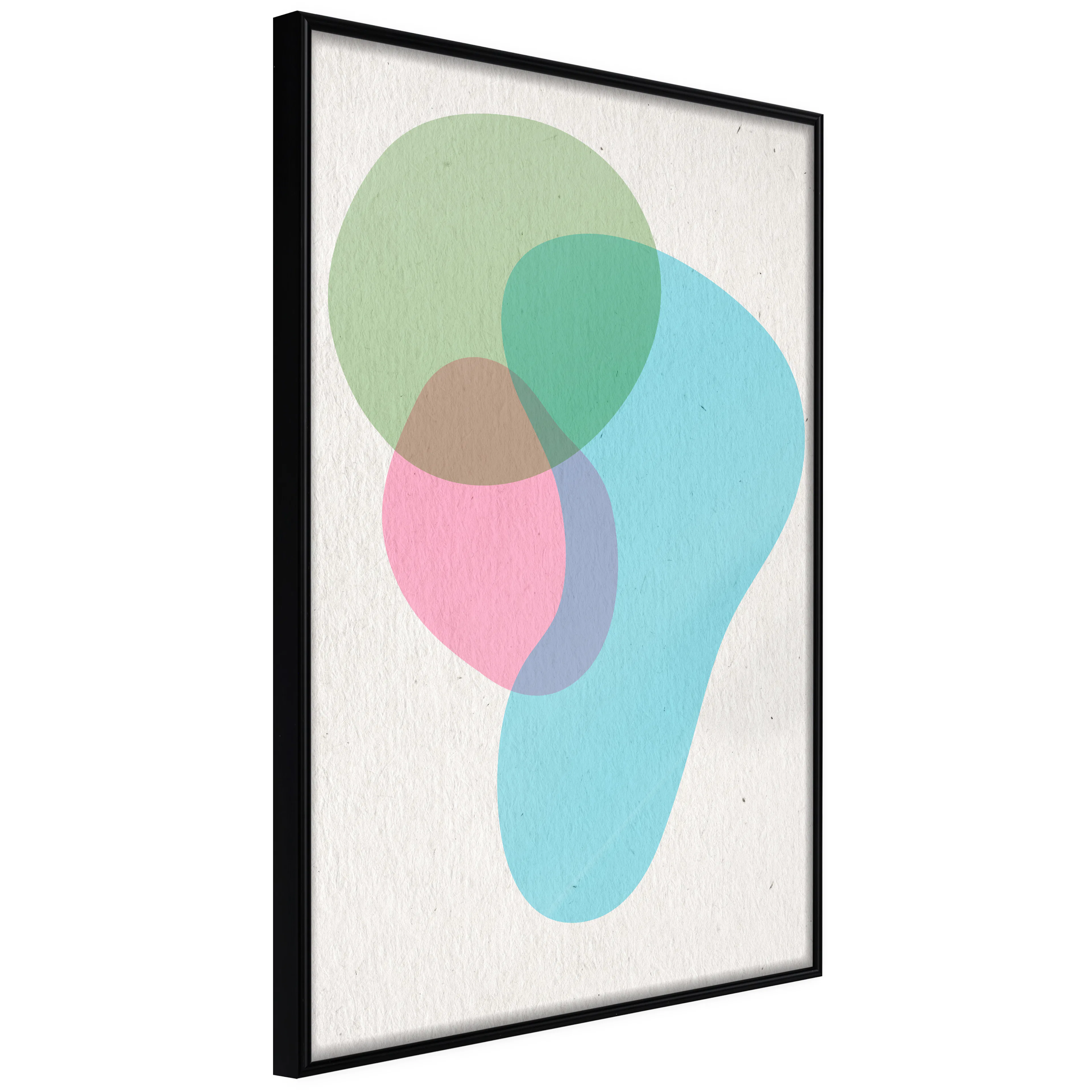 Affisch - Colourful Spots [Poster] 40x60 Svart ram, 40x60 cm