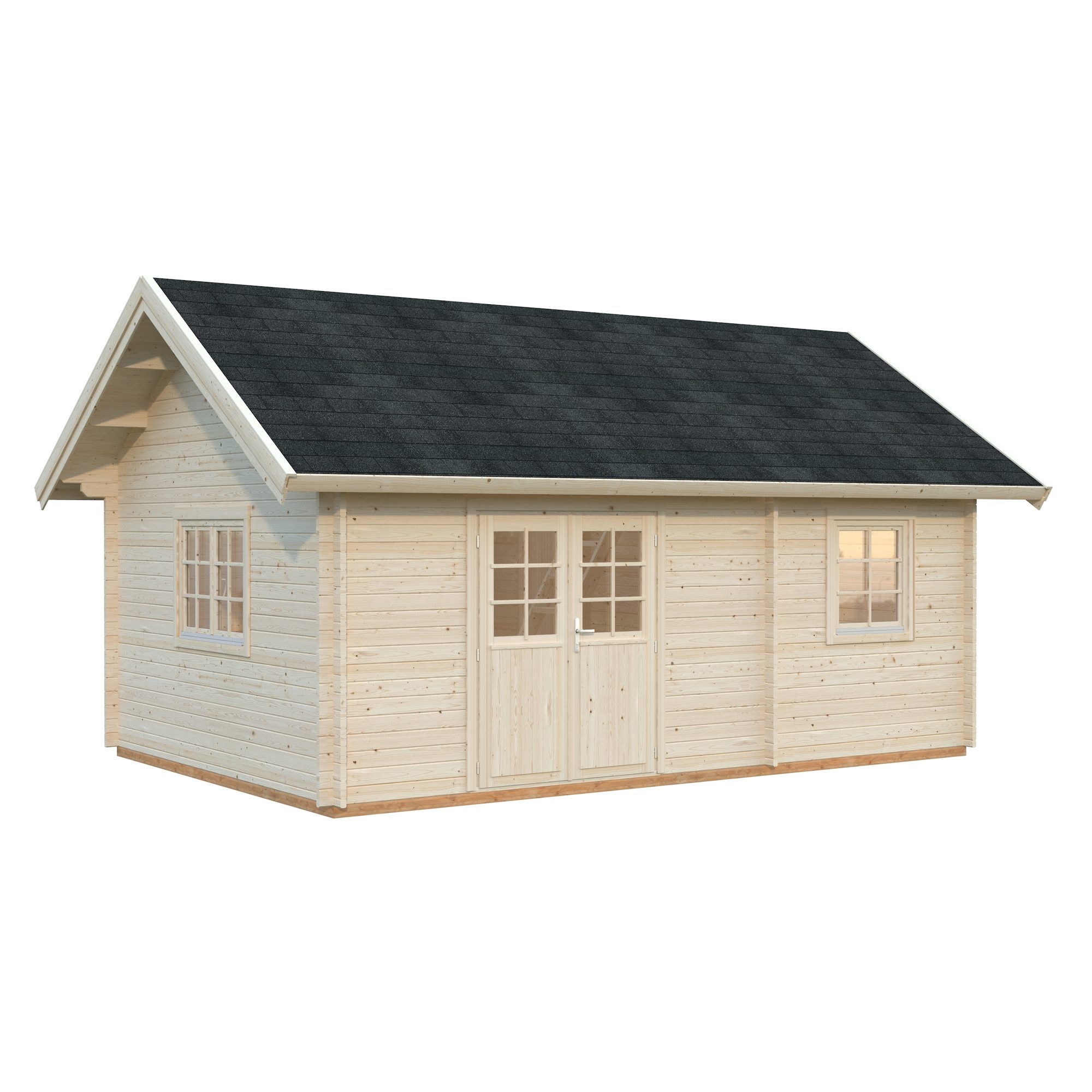 Attefallshus Palmako Sandra 29,9 m² Komplett Stuga med Sadeltak
