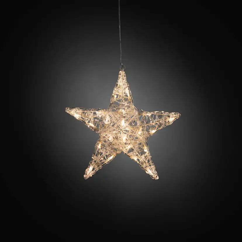 Adventsstjärna Gnosjö Konstsmide Akryl Vit LED