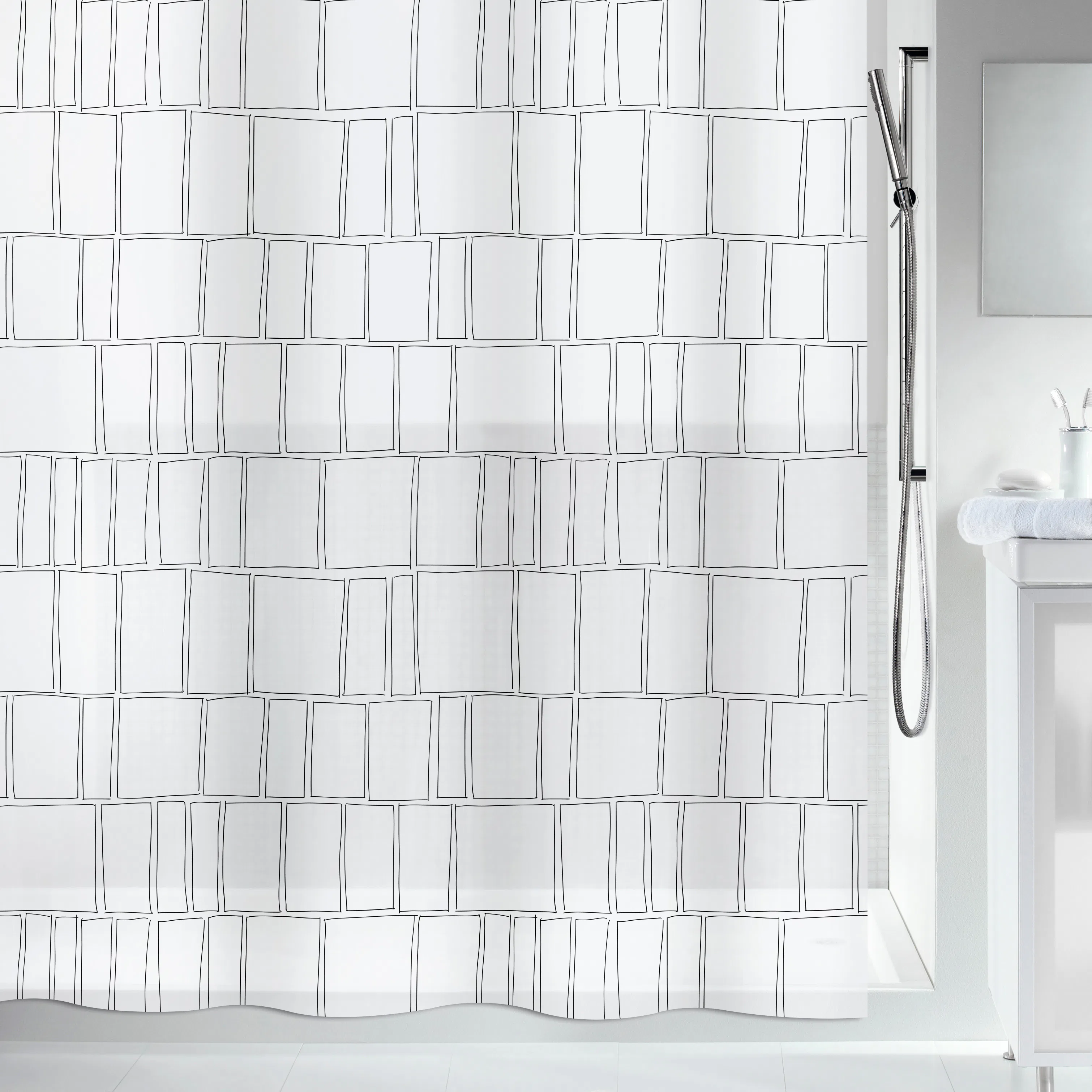 Duschdraperi Spirella Construct 180X200