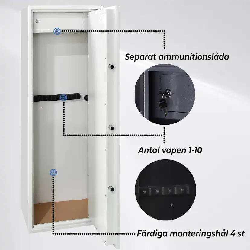 Vapenskåp Trekker AS1000 10 vapen AS1000