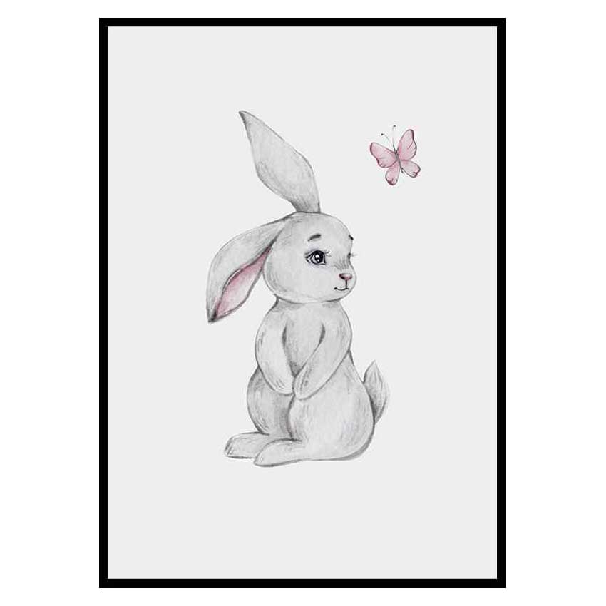 Poster Gallerix Bunny And Butterfly