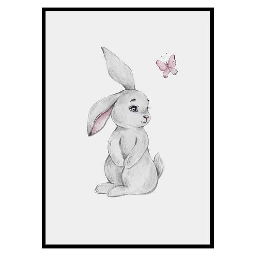 Poster Gallerix Bunny And Butterfly