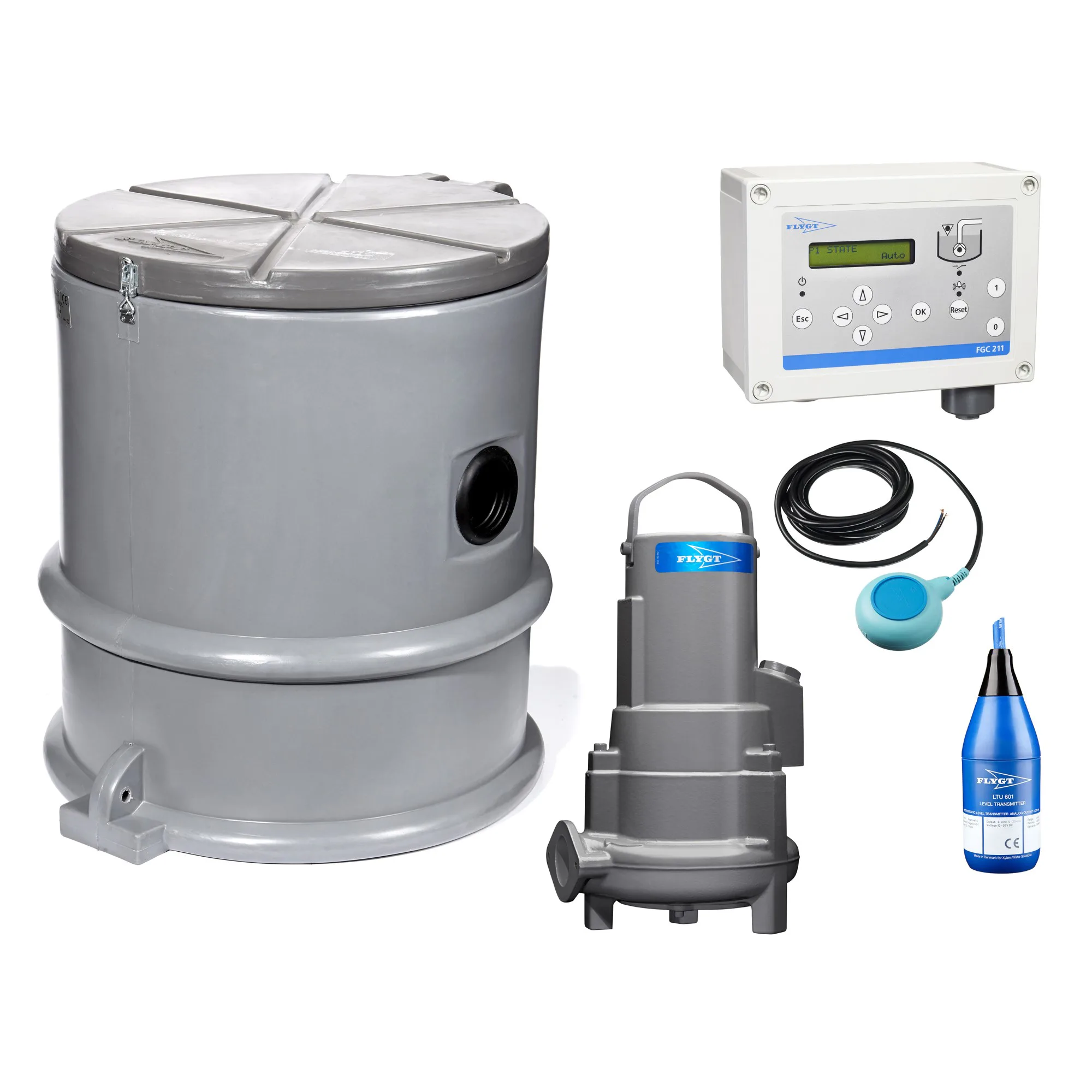 Pumpstation Flygt Compit Mini Standard 3-fas