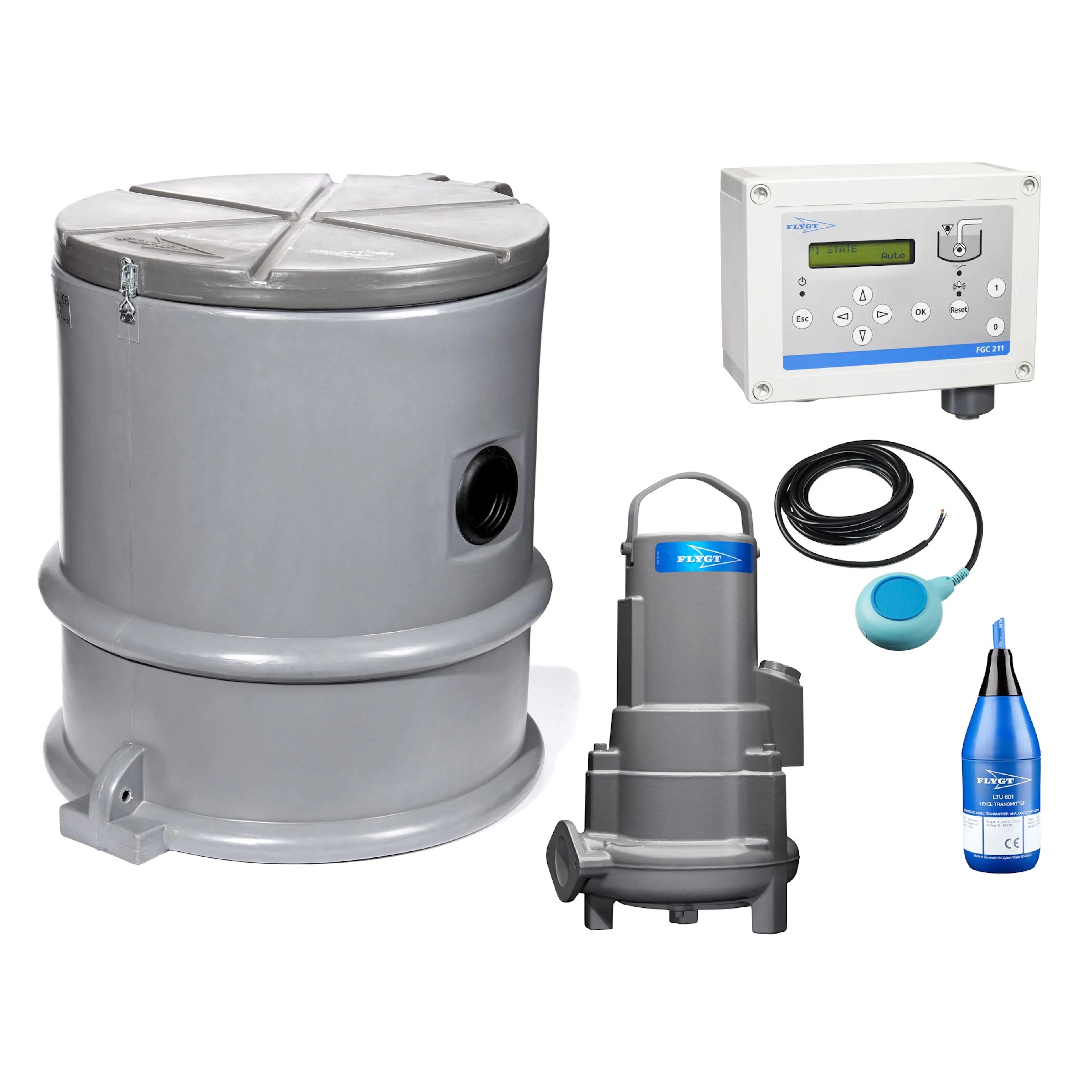 Pumpstation Flygt Compit Mini Standard 3-fas