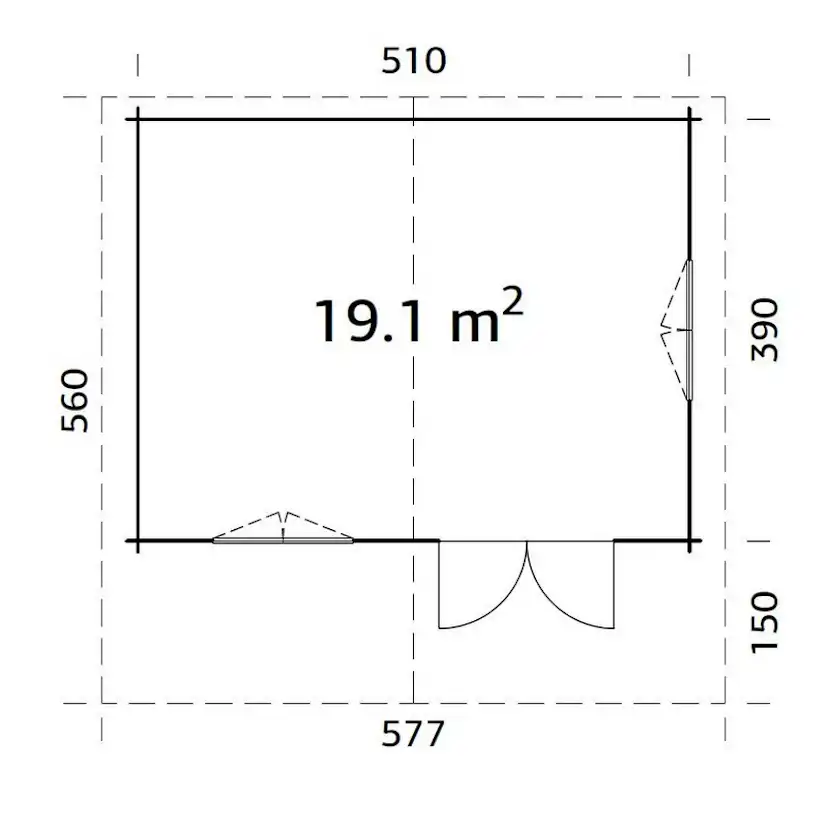 Stuga Palmako Sally 19,9 m2