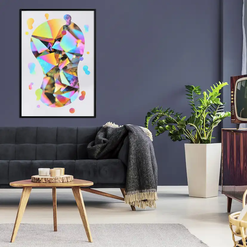 Poster Artgeist Affisch Rainbow Footprint