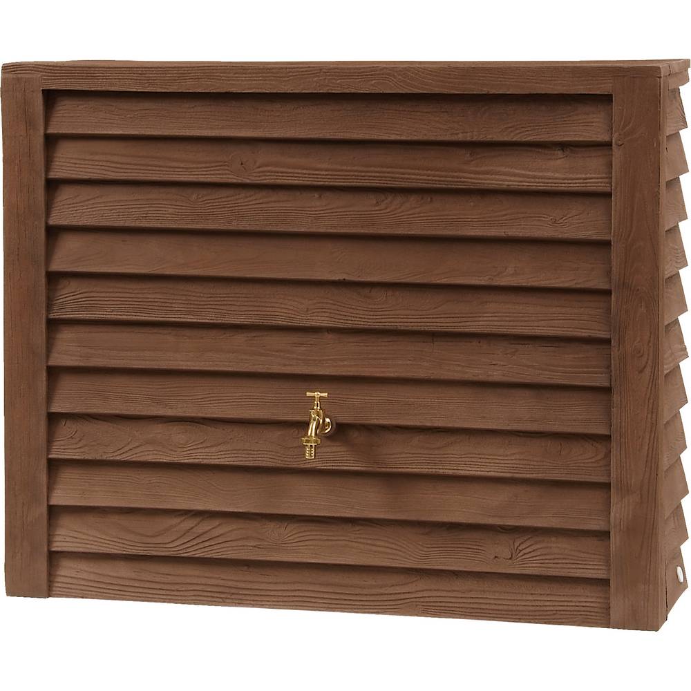 Regnvattentunna Garantia Woody 350 L Mörkbrun