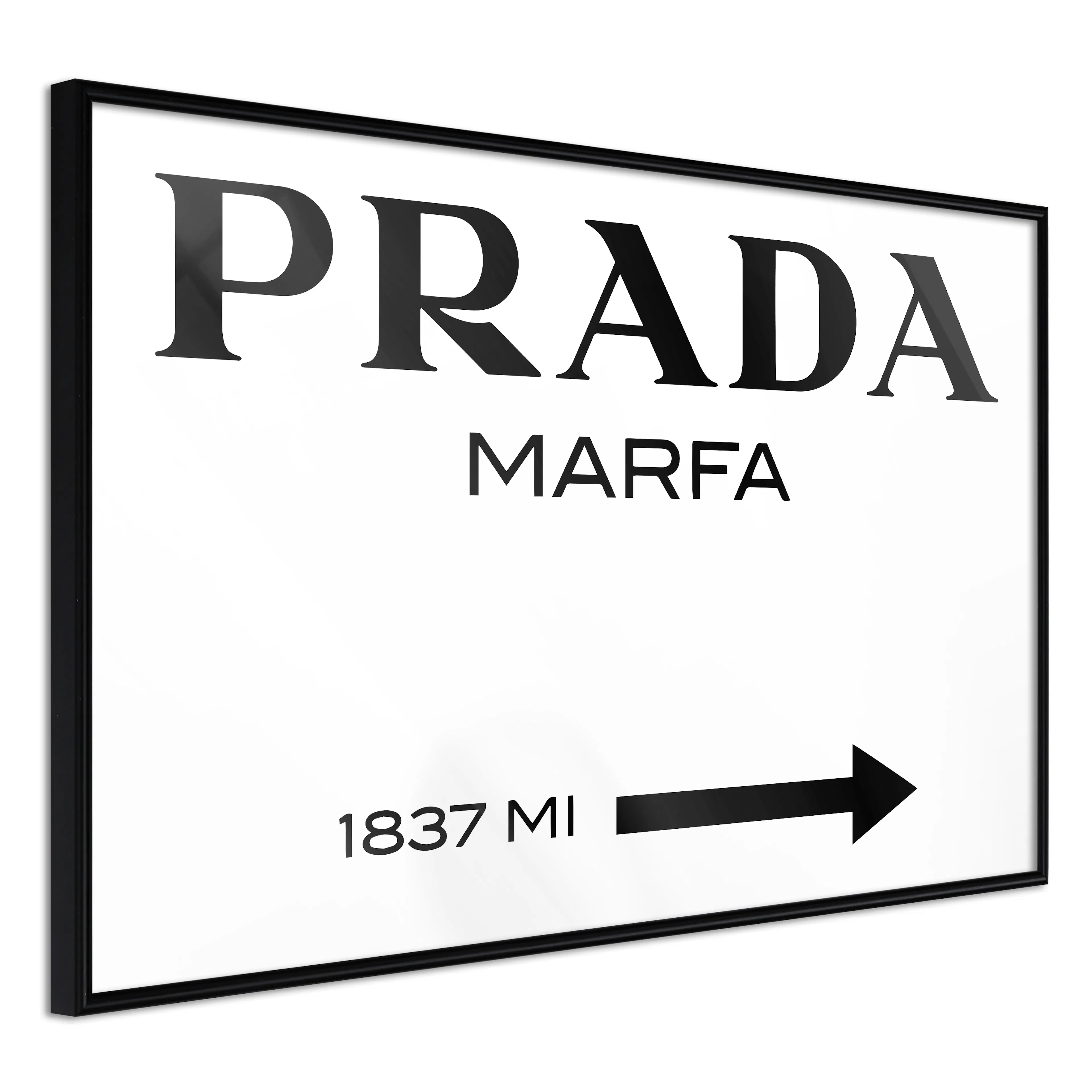 Affisch - Prada Marfa [Poster] 60x40 Svart ram, 60x40 cm