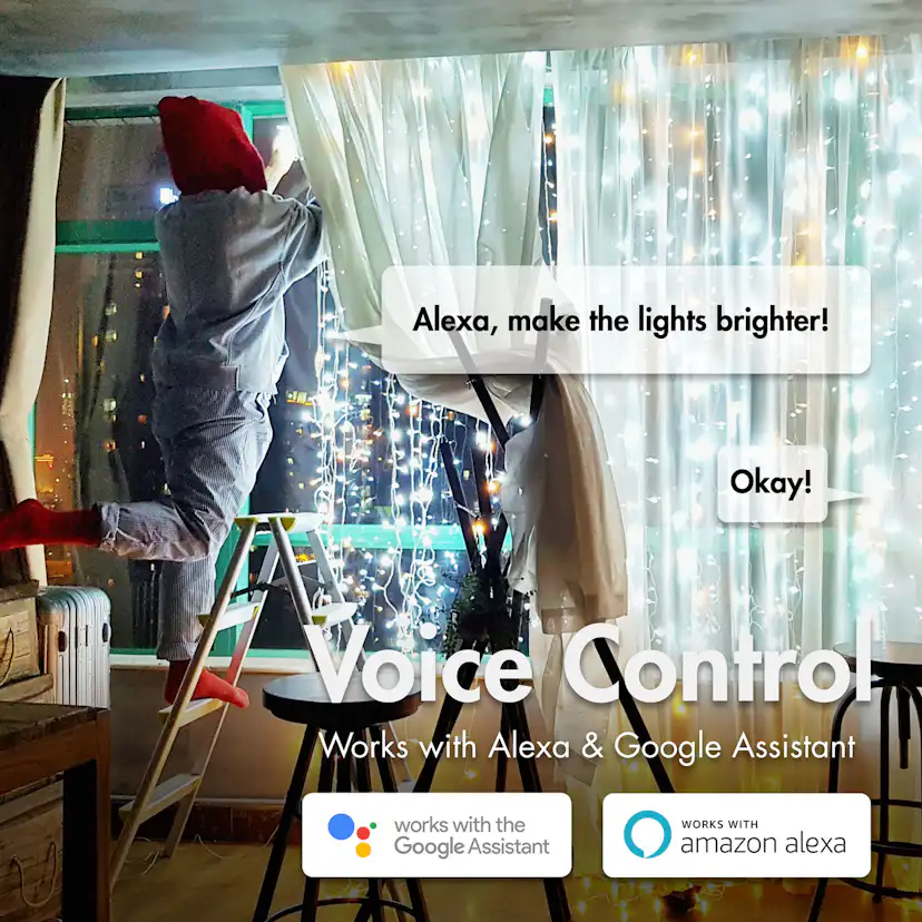 RGB-ljusslinga LogiLink Med Fjärrkontroll och WiFi Tuya IP65 3 m