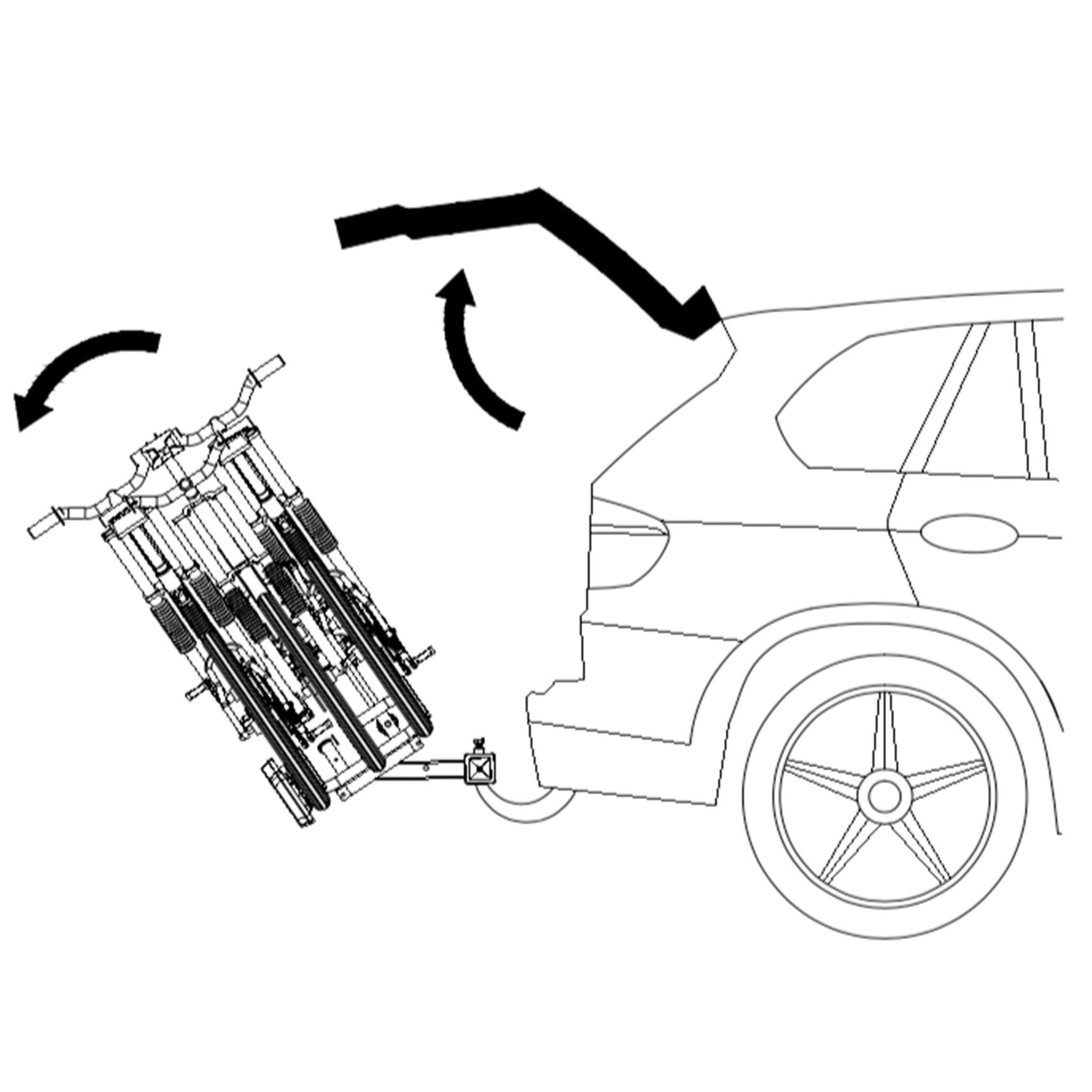 Cykelhållare Metalcraft med Lyse 2