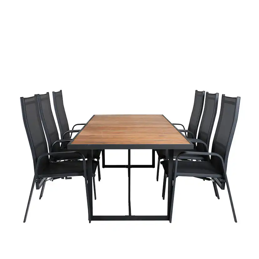 Matgrupp Venture Home King med 6 Curz Matstolar