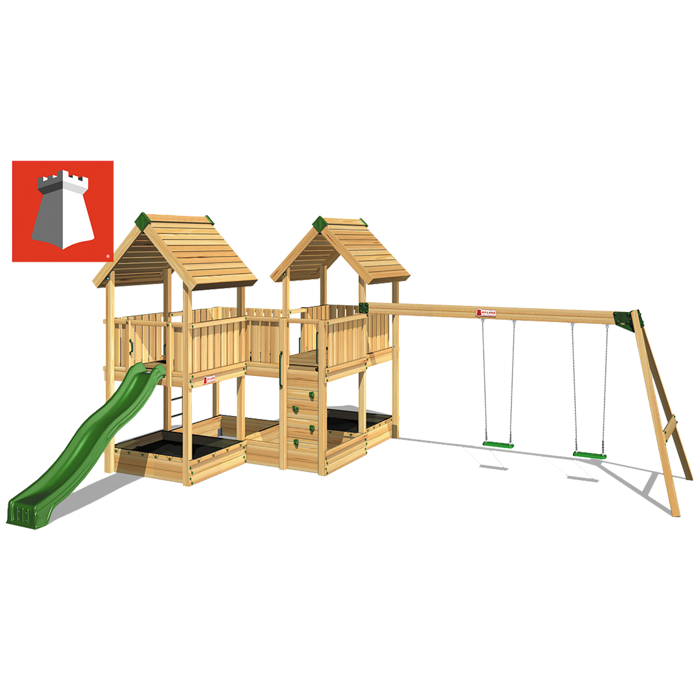Klätterställning Hy-Land Projekt 6 + Swingmodul