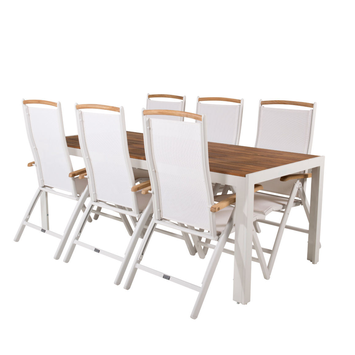 Matgrupp Venture Home Berfin med 6 Perla Matstolar