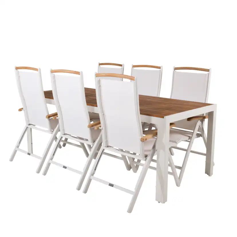 Matgrupp Venture Home Berfin med 6 Perla Matstolar