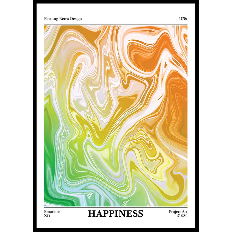 Poster Gallerix Happiness Aesthetic Aura