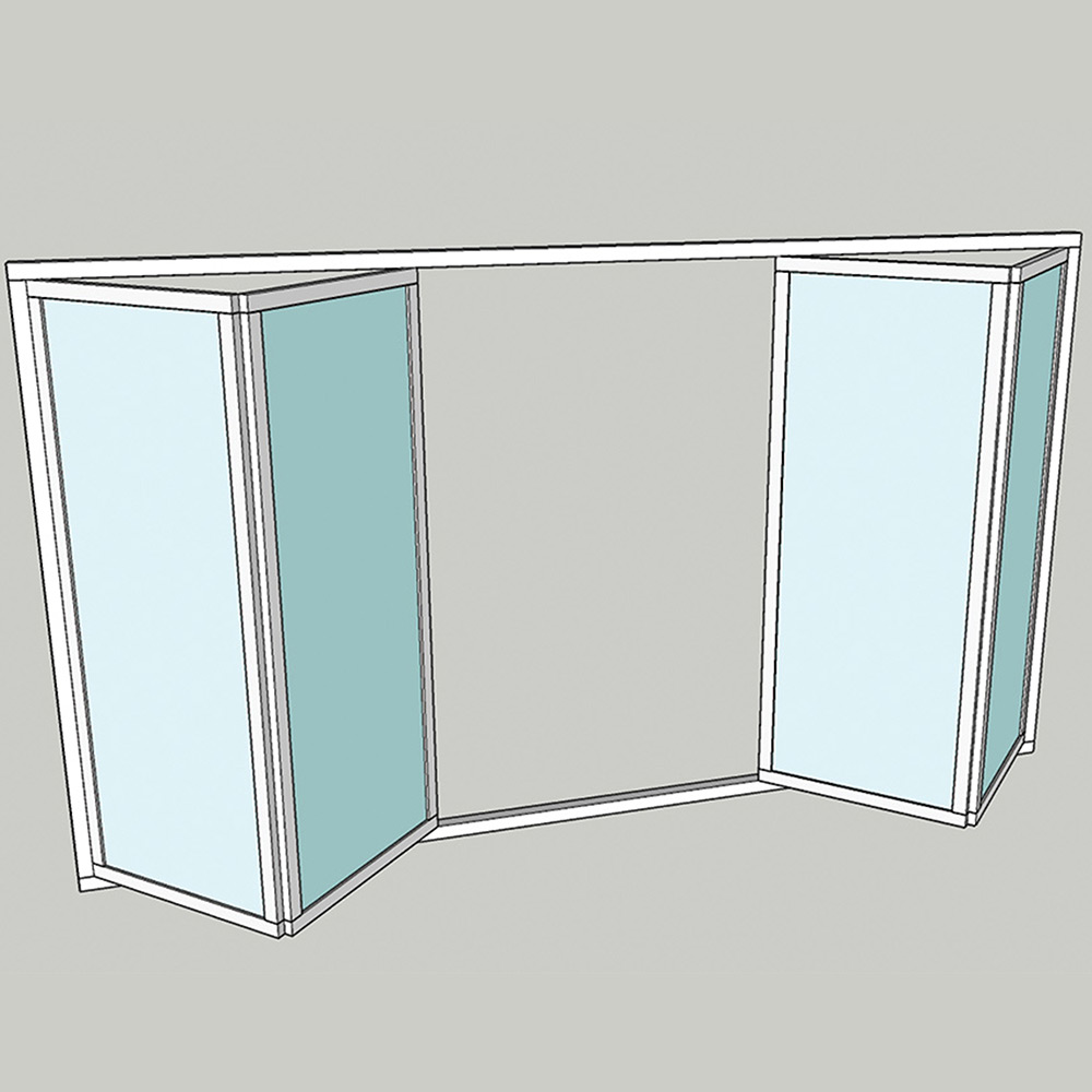 Vikparti Allvy Sunroom s75 3-Glas 4-Delad
