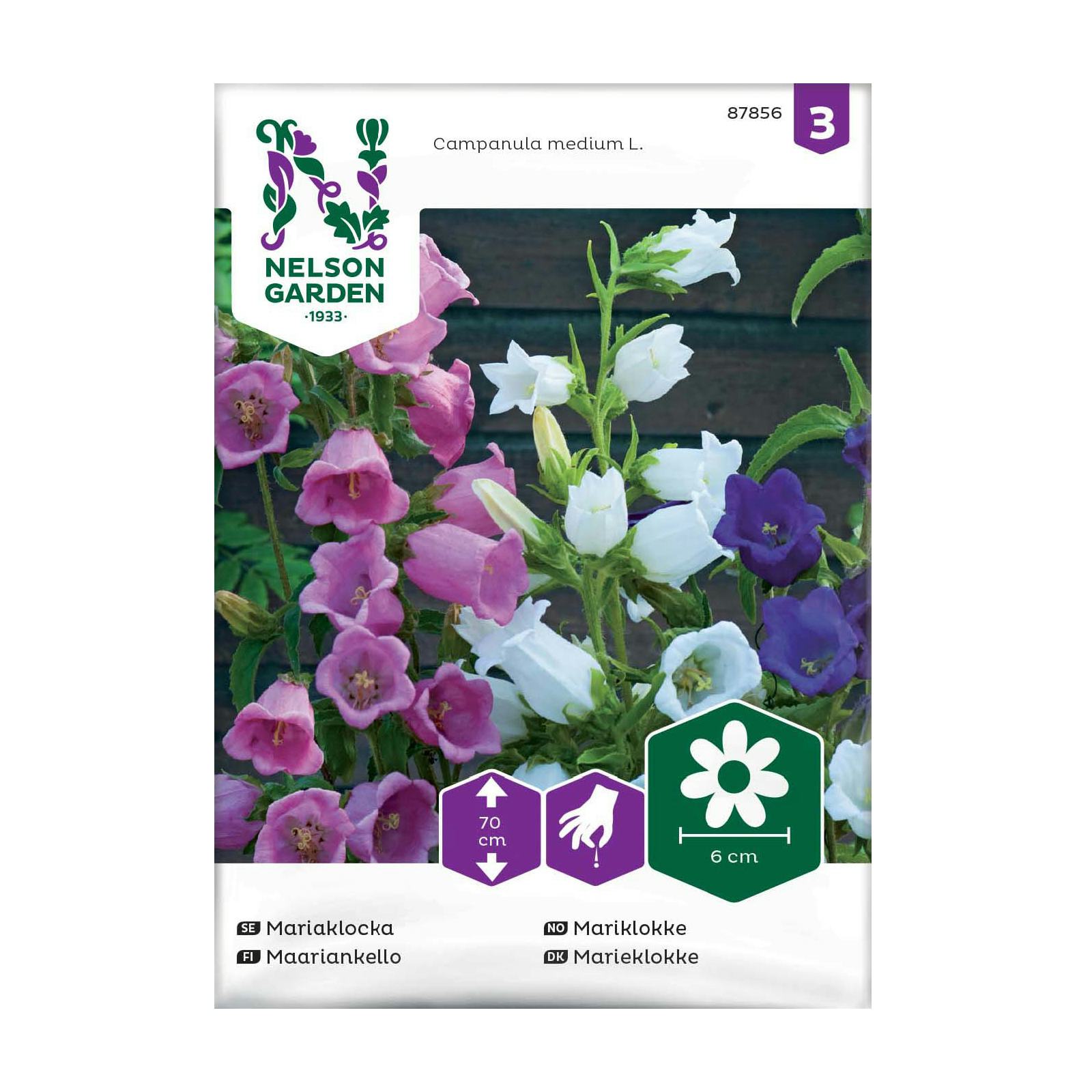 Frö Mariaklocka Nelson Garden Enkel Mix