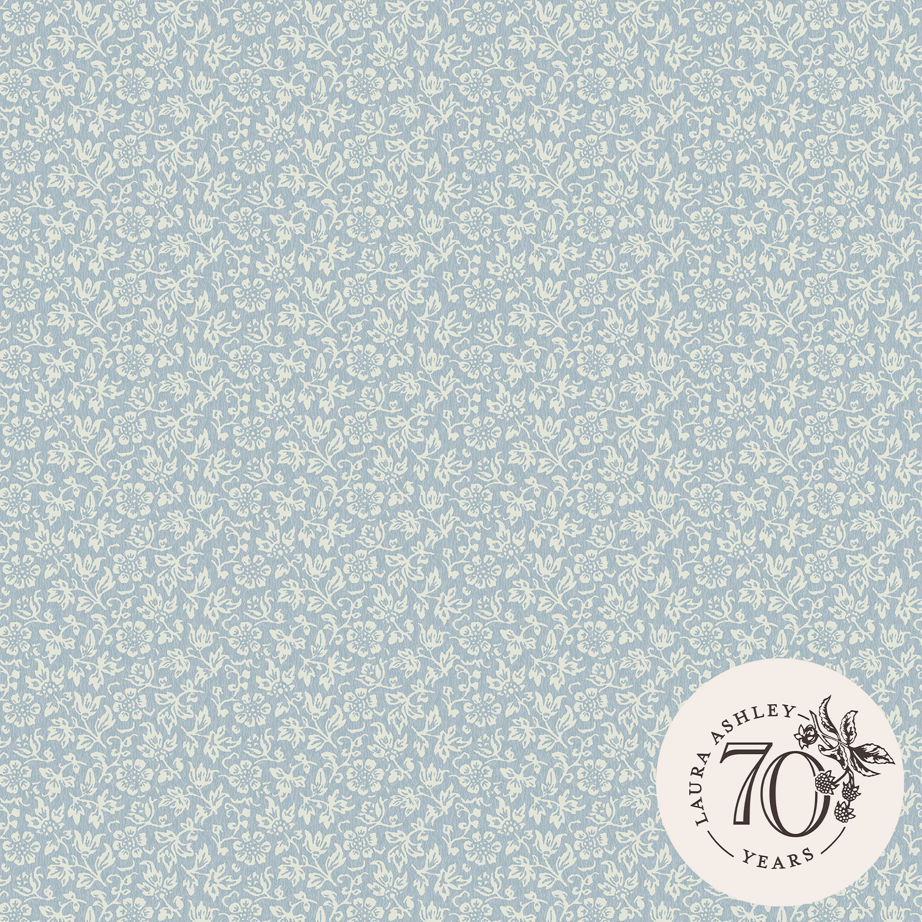 Tapet Laura Ashley Sweet Alyssum Pale Seaspray Blå 121078