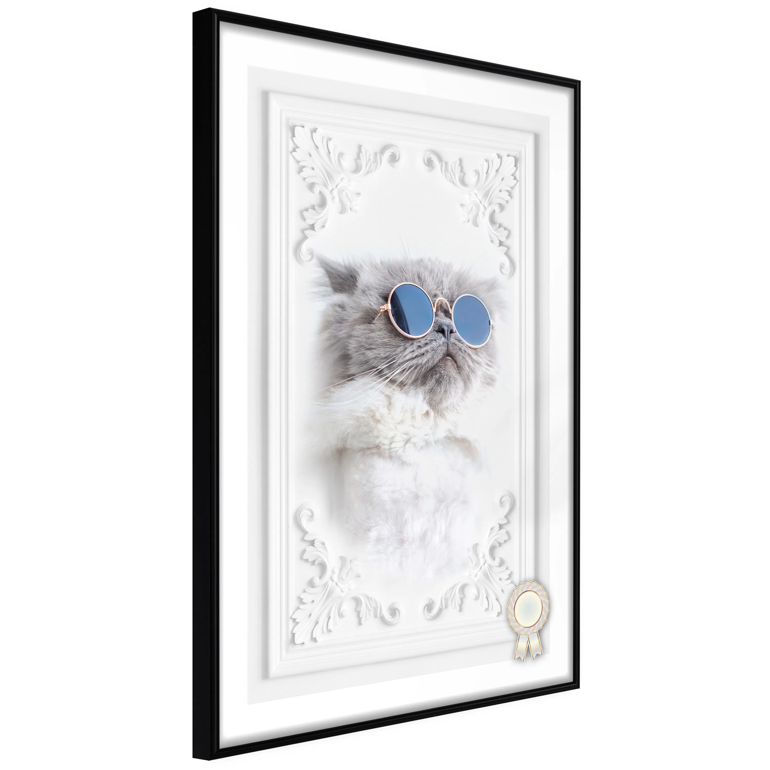 Poster Artgeist Affisch Cat with Glasses